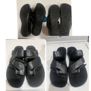 Bass slide  size 9.5 med and a 9 wide (braided strap) never worn